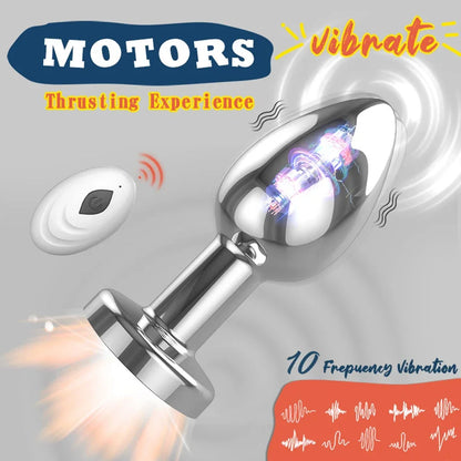 Vibrating Anal Plug Vibrator Remote Control Sex Toy for Couple