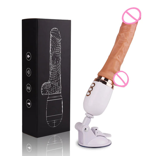 Auto Heating Realistic Dildo, G Spot Vaginal, Anal Vibrator