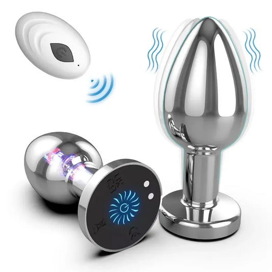 Vibrating Anal Plug Vibrator Remote Control Sex Toy for Couple