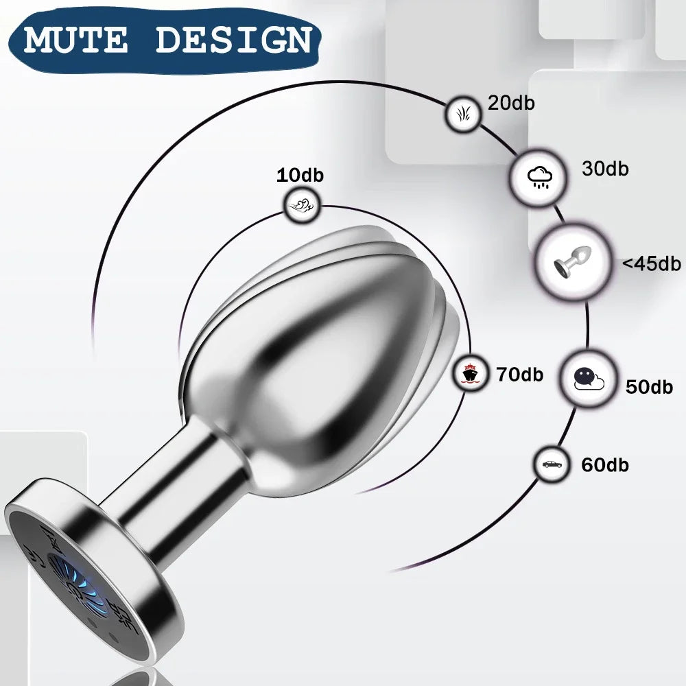 Vibrating Anal Plug Vibrator Remote Control